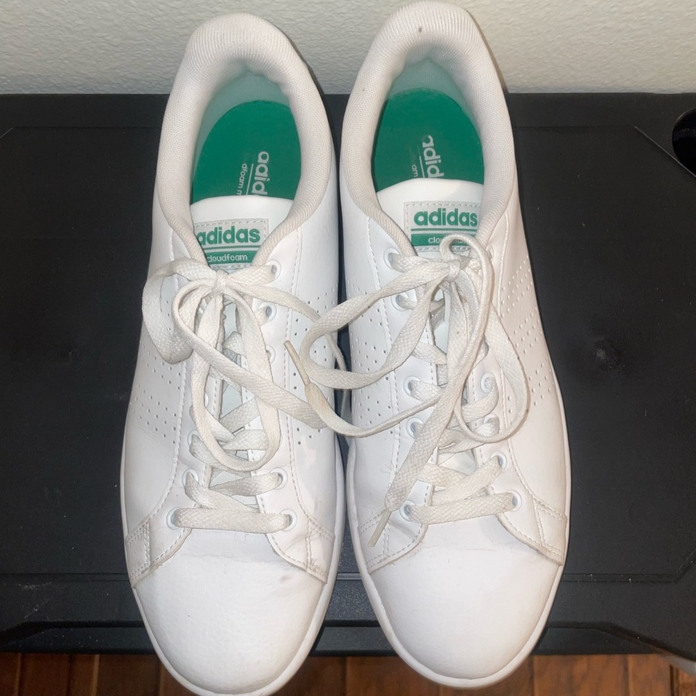 Men's Adidas Cloudfoam Leather Sneakers